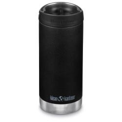 Klean Kanteen Термо бутилка Klean Kanteen TKWide Vacuum Insulated with Café Cap Insulated bottle - Black - размер 355 ml (533-1386-0111)