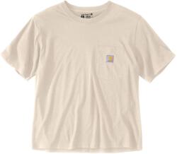 Carhartt Дамска тениска Carhartt Women's Lightweight S/S Crewneck T-Shirt - Oat Milk Heather - размер XL (916-4224-0315)