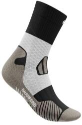 Bauerfeind Sports Мъжки чорапи за бягане Bauerfeind Sports Trail Run Mid Cut Socks Running socks - Carbon Black - размер 42-45 (EU) (201-8091-0312)