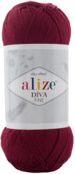 alize DÍVA FINE horgoló és kötőfonal - Bordó - 057