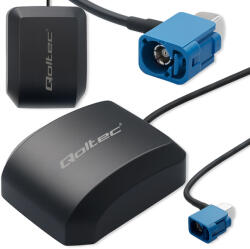 Qoltec Fakra 28dBi mágneses Gps antenna autós Lna 50W Qoltec (57054)