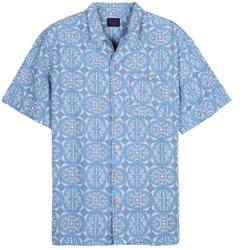 Oxbow Мъжка риза с копчета Oxbow Darts Short Sleeves Shirt - Lost Blue - размер M (033-3022-0112)