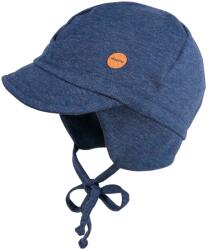 maximo Детска шапка с козирка maximo Kids' Mini Boy Peak Cap, Band Cap - Indigomeliert - размер 45 cm (904-6708-0212)
