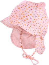 maximo Шапка с козирка maximo Baby's Bonnet with Ear and Neck Protection Cap - Muschelrosa / Blümchen - размер 47 cm (904-1843-1311)