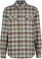 E9 Мъжка риза с копчета E9 Peppino Shirt - Brown / Green - размер M (033-2945-0213)