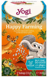 YOGI TEA Yogi BIO Boldog farm tea 17x2g Happy Farming - rostesvitamin