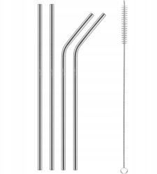 Lamart Rozsdamentes acél szívószál készlet Lamart Straw LT7052 ezüst (LT7052)