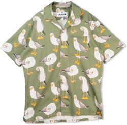 LAKOR Мъжка риза с копчета LAKOR Flipping The Bird Short Sleeve Shirt - Seaspray (033-3076-0111)