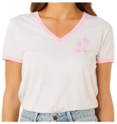Rip Curl Дамска тениска Rip curl Women's Hotel Malibu V-Neck T-shirt - Optical White (916-5862-0214)