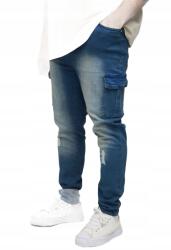 Boohooman Férfi Csőfarmer Lyukakkal És Zsebekkel Plus Size 40 Z3A* (CMM09677-432-272)