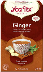 YOGI TEA BIO Gyömbér tea 17x1, 8g Yogi Ginger - rostesvitamin