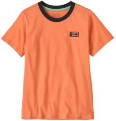 Patagonia Детска тениска Patagonia Kid's Graphic T-shirt - Tidal Threads: Peach Sherbet - размер M (704-3907-0713)
