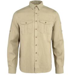 Fjällräven Мъжка риза с копчета Fjällräven Övik Travel Shirt L/S Shirt - Sand Stone (033-1656-0312)