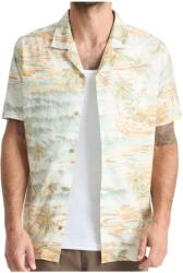 Roark Мъжка риза с копчета Roark Gonzo S/S Woven Shirt - Seafoam (033-3046-0111)