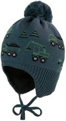 maximo Зимна шапка (beanie) maximo Mini Boys' Beanie with Pompom and Ribbon Beanie - Dark Slate - размер 45-47 cm (904-5113-0211)