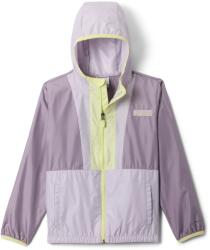 Columbia Детско ветрозащитно яке Columbia Kid's Back Bowl II Hooded Windbreaker Windproof jacket - Shale Purple / Lavender Pearl / Citron Haz - размер XL (718-0091-0716)