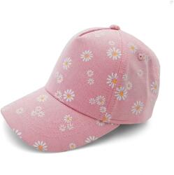 maximo Детска шапка с козирка maximo Kids' Mini Girl Cap Daisy Hook-and-Loop Closure Cap - Blassrosa - размер 51-53 cm (904-6354-0112)