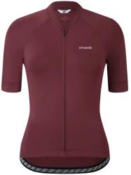 straede Дамска фланелка с къс ръкав за колоездене straede Women's Kaern Jersey Cycling jersey - Deep Wine (156-3075-0313)