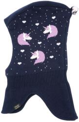 maximo Зимна шапка (beanie) maximo Girl's Slouch Hat Jacquard Unicorn Beanie - Navy / Chive Blossom - размер 49-51 cm (904-2932-0412)