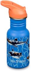 Klean Kanteen Детска бутилка за вода Klean kanteen Kid's Classic Narrow Flip Sport Water bottle - Sharks in Shades - размер 355 ml (533-2200-0611)