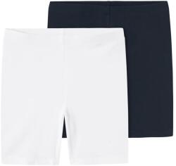 Name it Детски клин Name it Kid's Vivian Solid Short Legging 2-Pack Leggings - Dark Sapphire / Bright White - размер 158/164 (EU) (711-0329-0217)