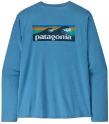 Patagonia Мъжка спортна тениска Patagonia L/S Cap Cool Daily Shirt Boardshort Logo Sport shirt - Shore Blue / Light Shore Blue X-Dye - размер XS (216-8004-0211)