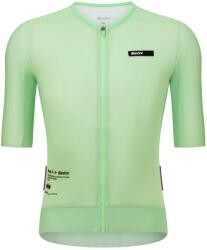 Santini Фланелка с къс ръкав за колоездене Santini Mads Pedersen Momentum Series Short Sleeve Jersey Cycling jersey - Verde Menta - размер XXL (056-4329-0216)