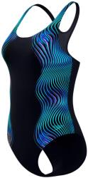 Speedo Дамски бански костюм Speedo Women's Print Medalist One Piece Swimsuit - Anthracite - размер 48 (EU) (150-6097-0118)