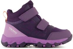 Viking Детски туристически обувки Viking Kid's Track Mid WP 2V Walking boots - Aubergine / Lilac - размер 35 (EU) (702-3434-0124)