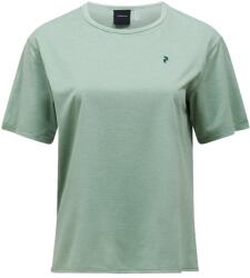 Peak Performance Дамска фланелка с къс ръкав за колоездене Peak Performance Women's Trail S/S Sport shirt - Green Valley (916-1730-0612)