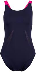 Speedo Дамски бански костюм Speedo Women's Solid Boom Leaderback One Piece Swimsuit - Peacoat/Margarita Pink - размер 36 (EU) (150-6099-0212)