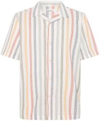 KnowledgeCotton Apparel Мъжка риза с копчета Knowledgecotton apparel Organic Cotton Striped Shirt - Multi Color Stripe (033-3206-0211)