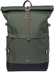 Sandqvist Дневна раница Sandqvist Icon Rolltop Backpack 26 Daypack - Dawn Green with Dark Brown Leather - размер One Size (502-9421-0311)
