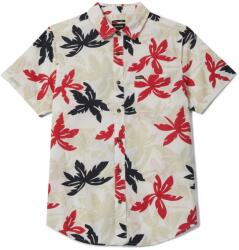 Brixton Мъжка риза с копчета Brixton Charter Print S/S Woven Shirt - Off White / Black / Red Palm Floral (033-3011-0213)