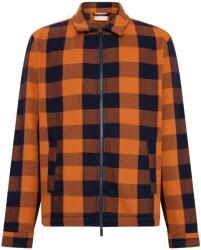 KnowledgeCotton Apparel Мъжка риза с копчета KnowledgeCotton Apparel Checkered Heavy Flannel Overshirt Shirt - Navy Check - размер M (033-2923-0212)