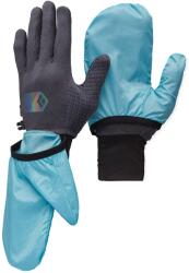 Black Diamond Ръкавици Black Diamond Deploy Wind Hood Gloves - Carbon / Glacier - размер XS (202-6436-0111)