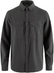 Fjällräven Мъжка риза с копчета Fjällräven Abisko Trekking Shirt - Dark Grey (033-1278-0511)