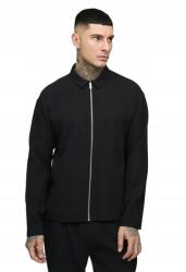 Boohooman Fekete Hosszú Ujjú Cipzáras Férfi Ing Slim M Z3A* (CMM07216-105-56)