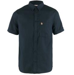 Fjällräven Мъжка риза с копчета Fjällräven Övik Travel Shirt S/S Shirt - Dark Navy (033-1473-0112)