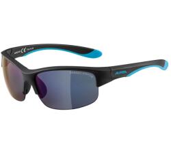 Alpina Детски слънчеви очила Alpina Kid's Flexxy Youth HR Mirror Cat 3 Sunglasses - Black Blue Matt / Blue Mirror - размер One Size (205-2232-0211)