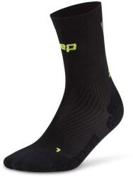 CEP Мъжки чорапи за бягане CEP Run Ultralight Socks Mid Cut 4.0 Running socks - Black / Grey - размер IV (201-9126-0112)