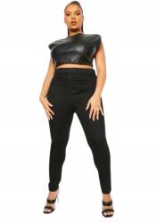 Boohoo Plus Size Farmer Cső Fekete 46 1Z8D4_B* 46 1Z8