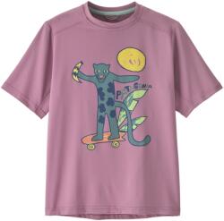 Patagonia Детска плажна тениска от ликра Patagonia Kid's Cap SW T-Shirt Sport shirt - Jaguar Boogie: Light Violet - размер XXL (704-4466-0816)