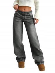 Shein Szürke Mom Jeans Hosszú Magas Derekú Farmer S 1KH