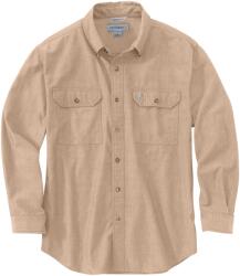 Carhartt Мъжка риза с копчета Carhartt Loose Chambray L/S Shirt - Dark Tan Chambray (033-2108-0213)