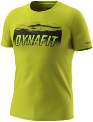 Dynafit Мъжка спортна тениска Dynafit Transalper Graphic S/S Tee Sport shirt - Golden Lime - размер XL (216-8506-0314)