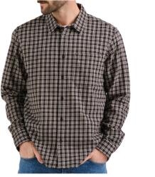 DEDICATED Мъжка риза с копчета DEDICATED Shirt Rute Flannel Check Shirt - Black - размер XL (033-2794-0115)