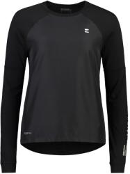 Mons Royale Фланелка с дълъг ръкав за колоездене Mons Royale Women's Tarn Merino Bike Wind Jersey Cycling jersey - Black (156-2459-0112)