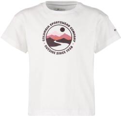 Columbia Детска тениска Columbia Kid's Mission Lake II S/S Graphic Shirt T-shirt - White / Bubbly Scoped View - размер XXS (704-5864-0211)