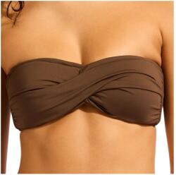 Seafolly Дамско бикини горнище Seafolly Women's Collective Twist Bandeau Bikini top - Dark Chocolate - размер 44 (EU) (150-5059-0417)